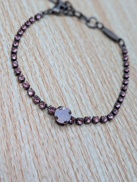 Sabika Jewelry - Sabika Pink Crystal Bracelet
